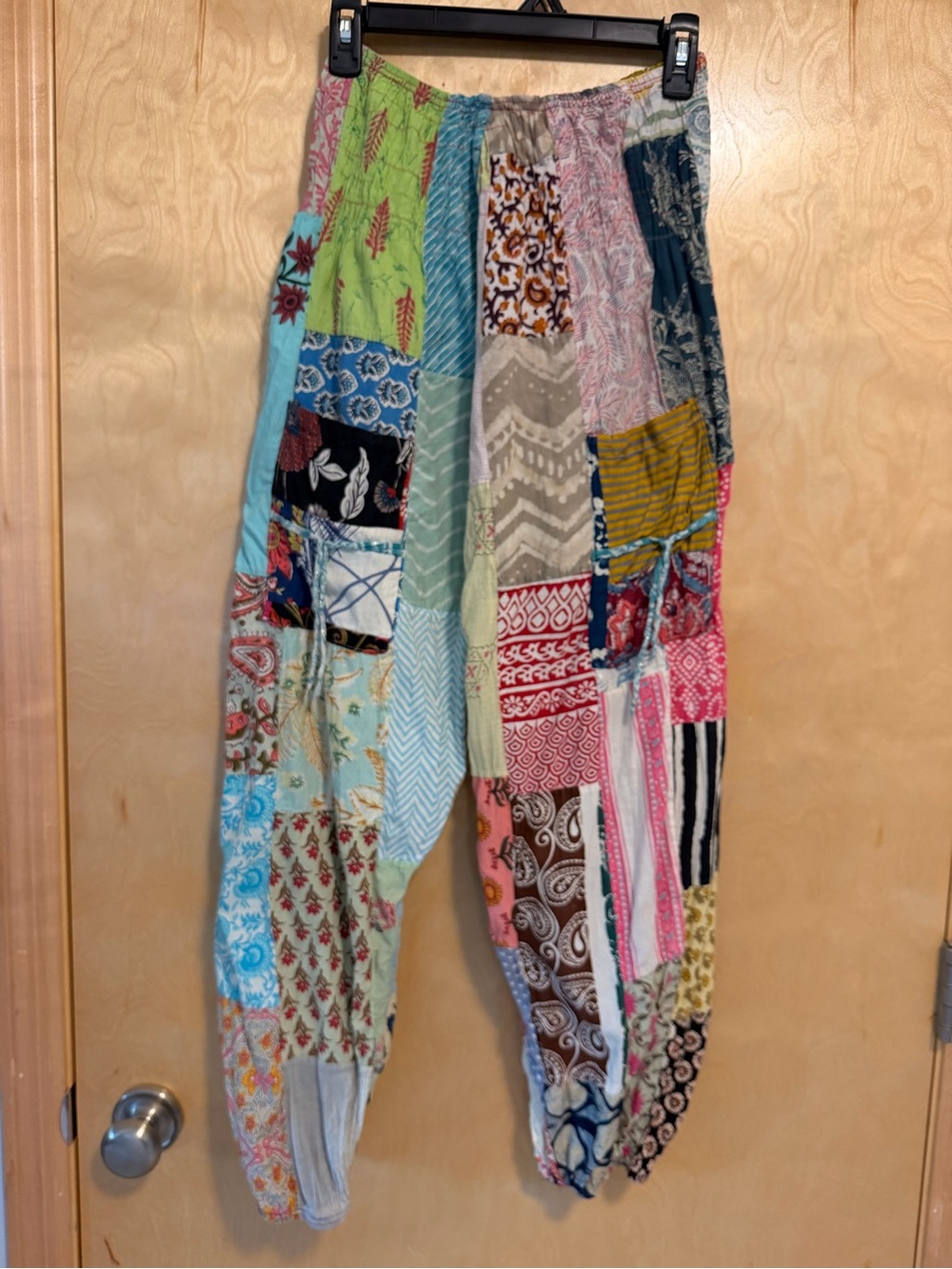 Kathmandu Multicolor Patchwork Cotton Harem Pants - Picture 2 of 8